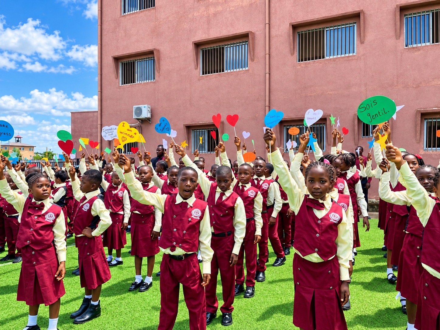 Children at Monday assembly